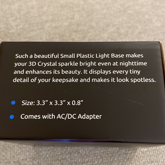 Light base for 3D crystals or glass display - Picture 5 of 5